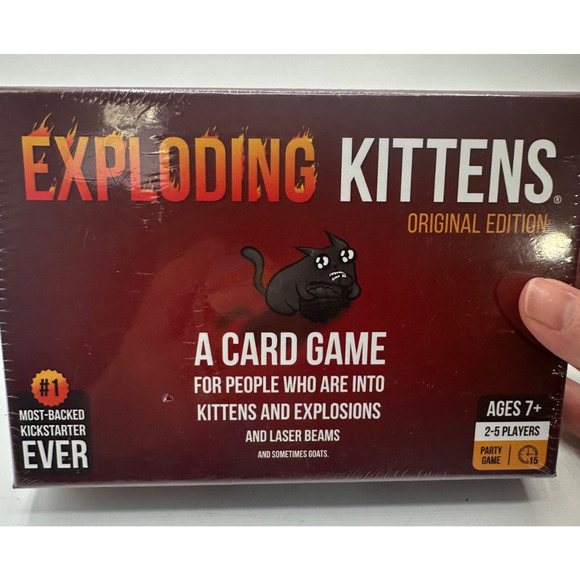 Exploding Kittens Game Brand New Sealed A Card Game - Picture 1 of 2